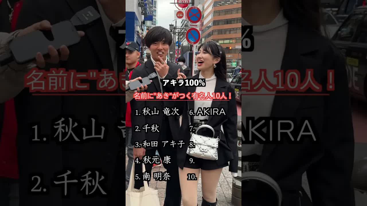 「あき」がつく有名人を当てよう