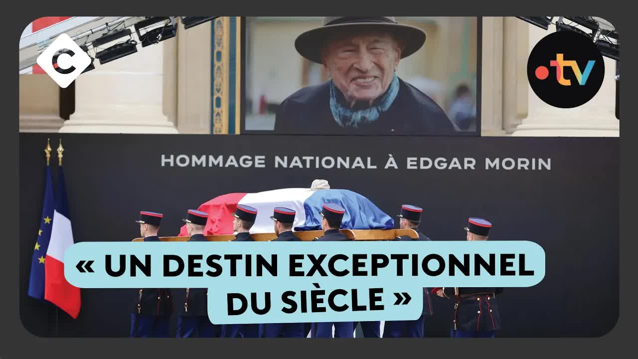 Hommage national à Edgar Morin aux Invalides