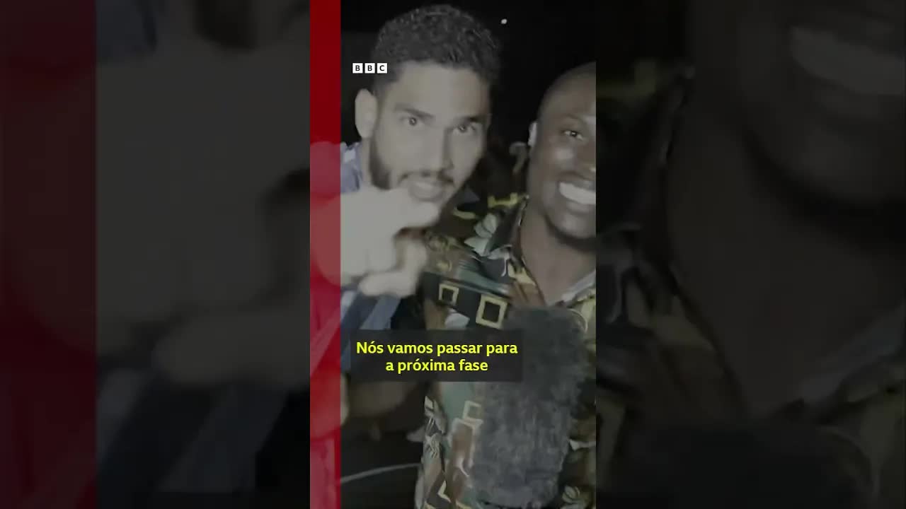 Fan celebrates Cabo Verde’s historic World Cup goal