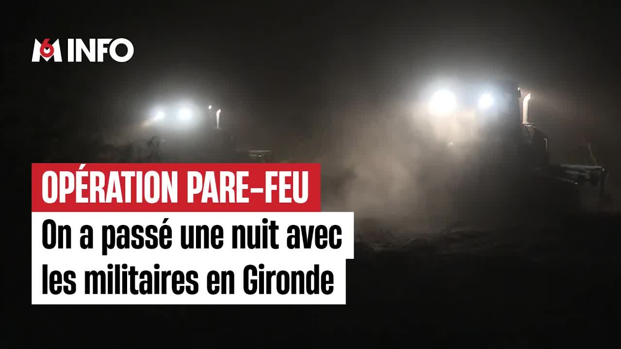 Opération de pare-feu de nuit en Gironde