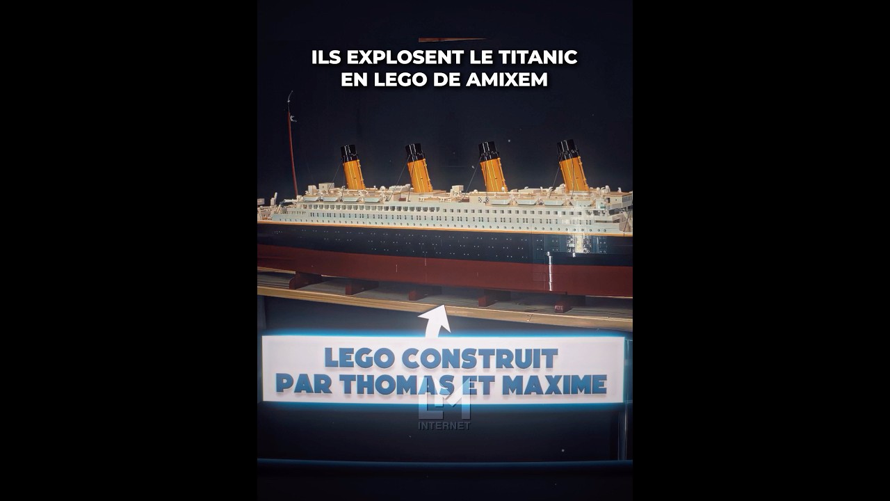 Réaction à la destruction du Titanic en Lego