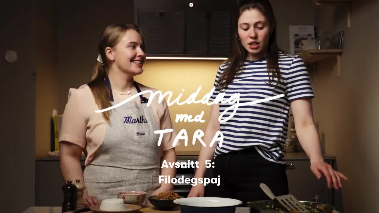 Tara lagar krispig filodegspaj med ricotta och linser