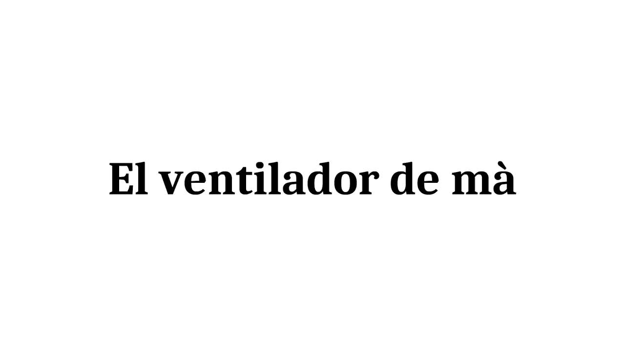 La confusió del ventilador de mà