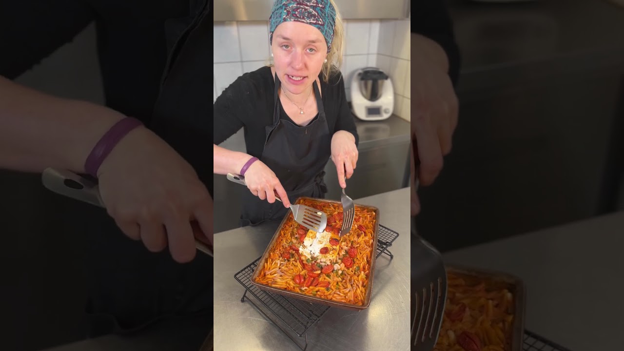 Schnelle Feta Pasta vom Hofladen Roell