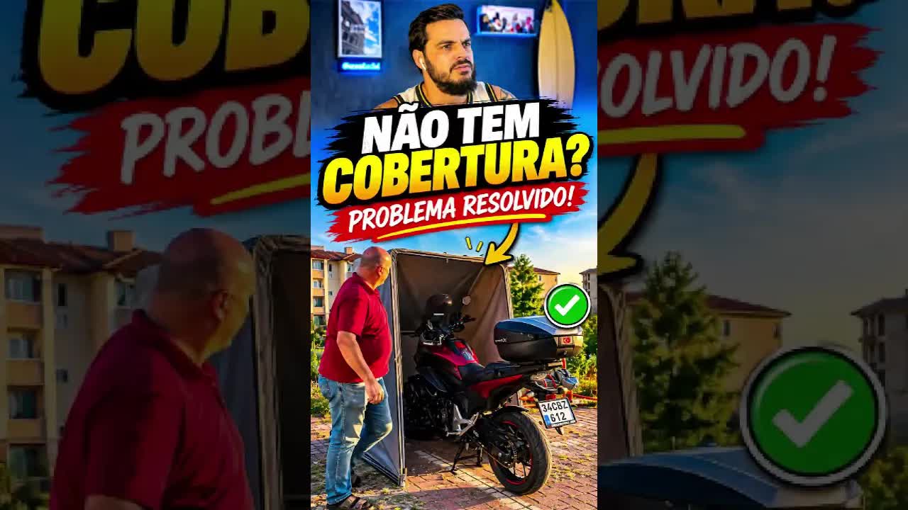 Proteção barata para sua moto no condomínio