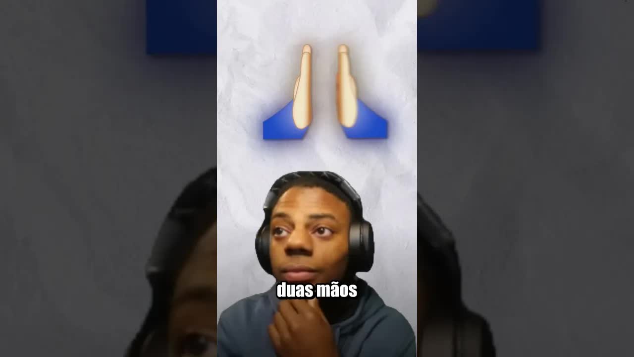 Esse emoji de mãos juntas não é de reza