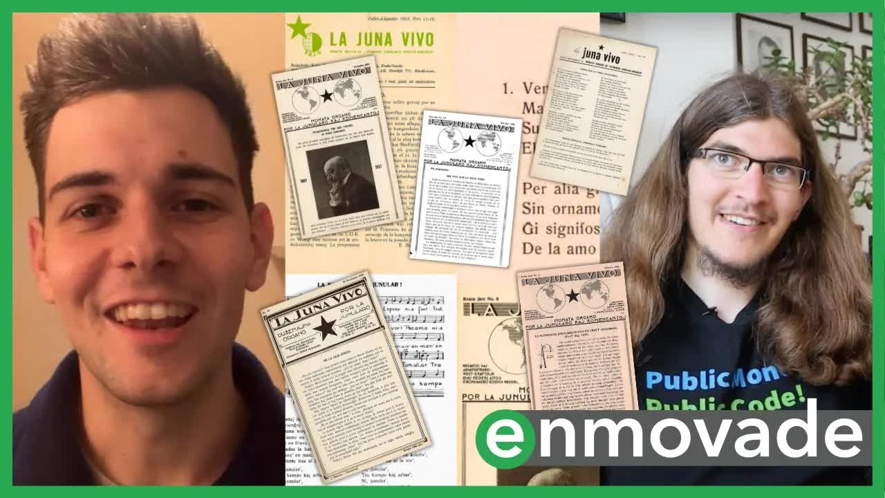La skanado de La Juna Vivo kaj TEJO historio