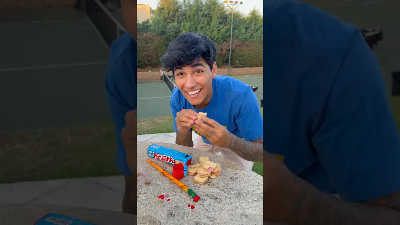 Olha o que eu fiz com a bolacha