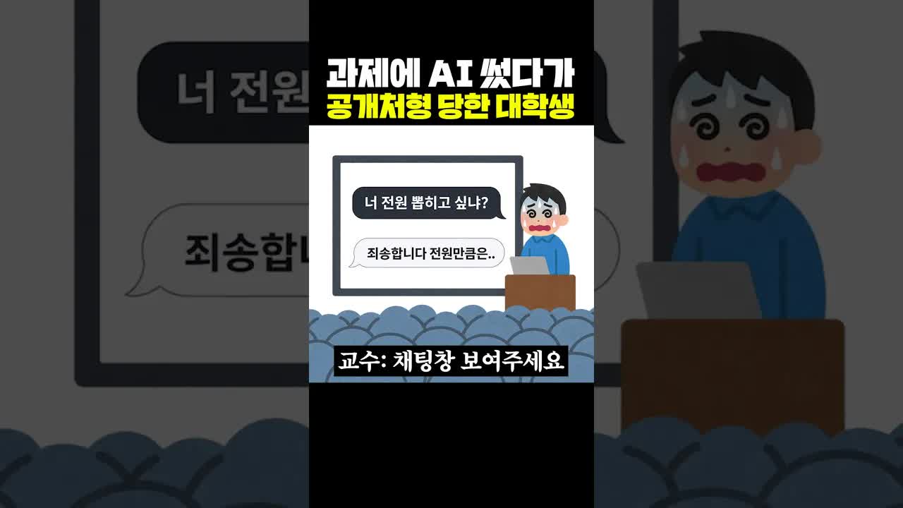 AI 과제 공개 처형당한 대학생 사연