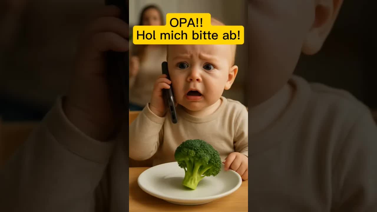 Opa, rette mich vor dem Brokkoli