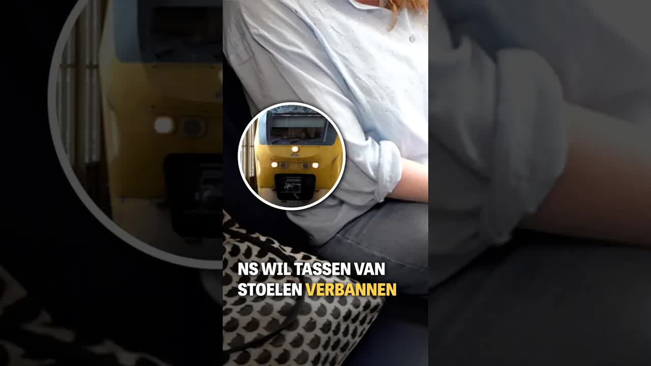 Reizigers reageren op tasverbod NS