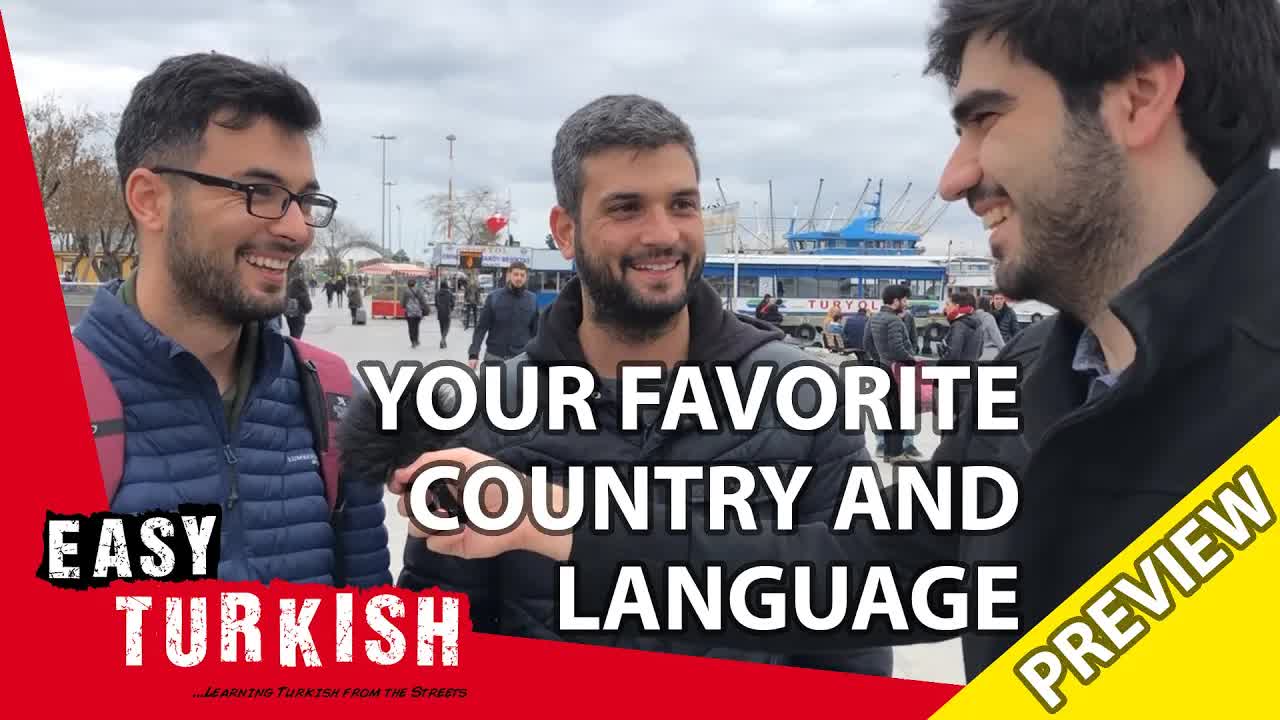 İnsanlara en sevdikleri ülke ve dili soruyoruz