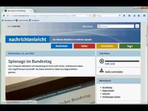Nachrichten auf nachrichtenleicht.de erkunden