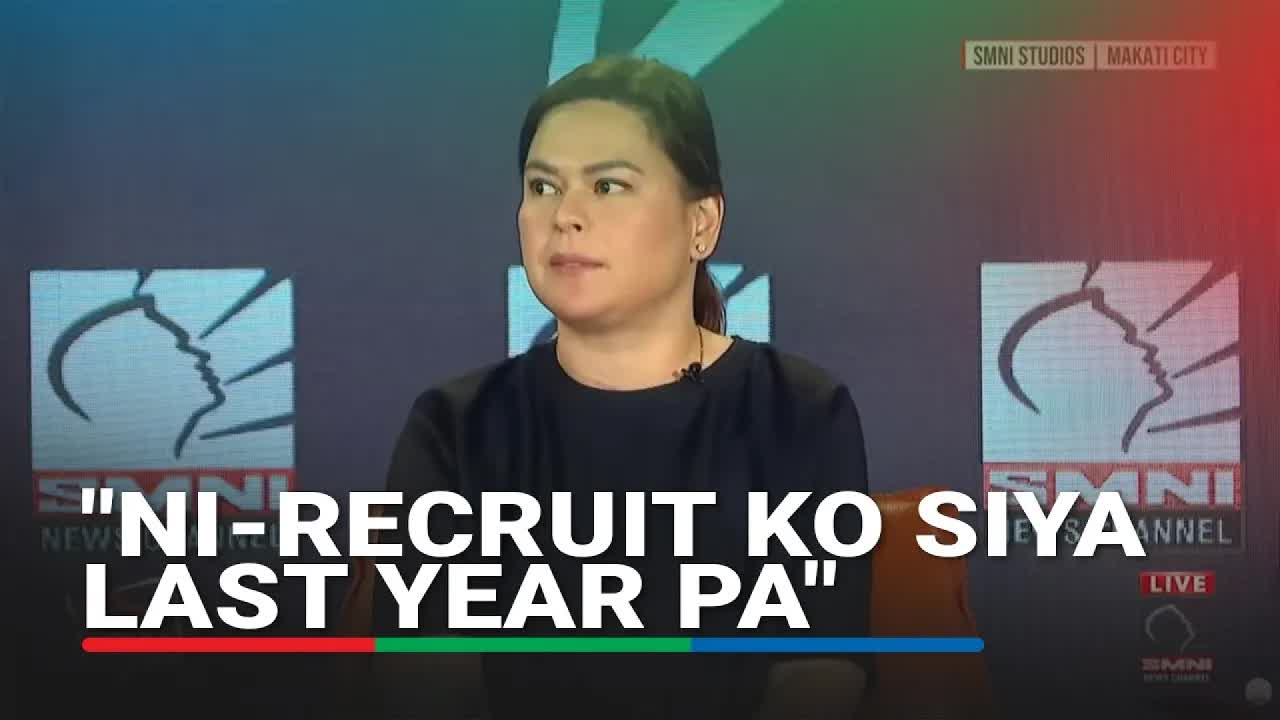 Sara Duterte, may ni-recruit na running mate sa 2028