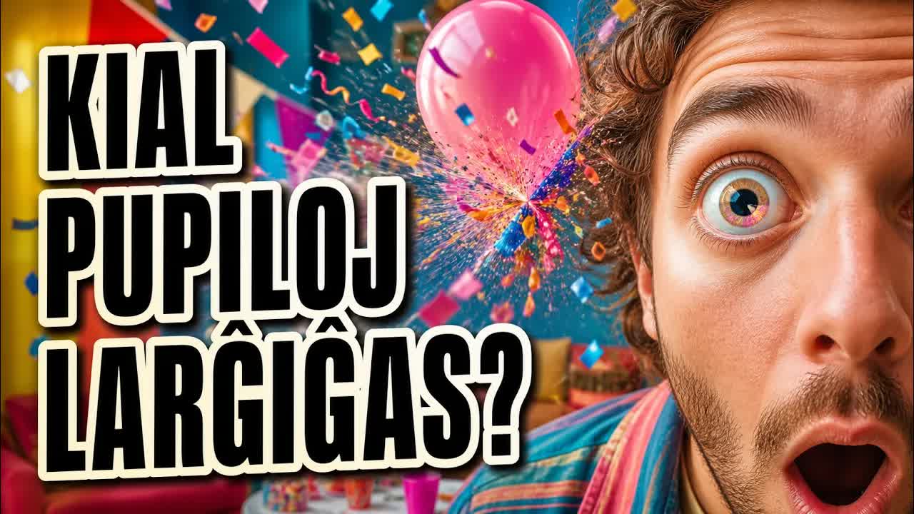 Kial pupiloj larĝiĝas pro surprizo?