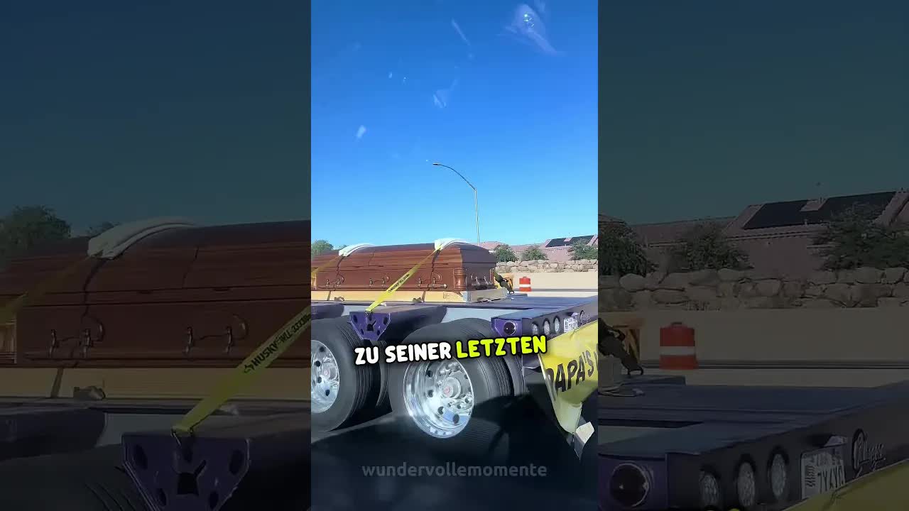 Ein Sohn ehrt seinen Vater mit dem LKW
