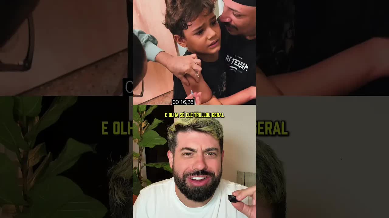 Criança toma injeção e surpreende todos