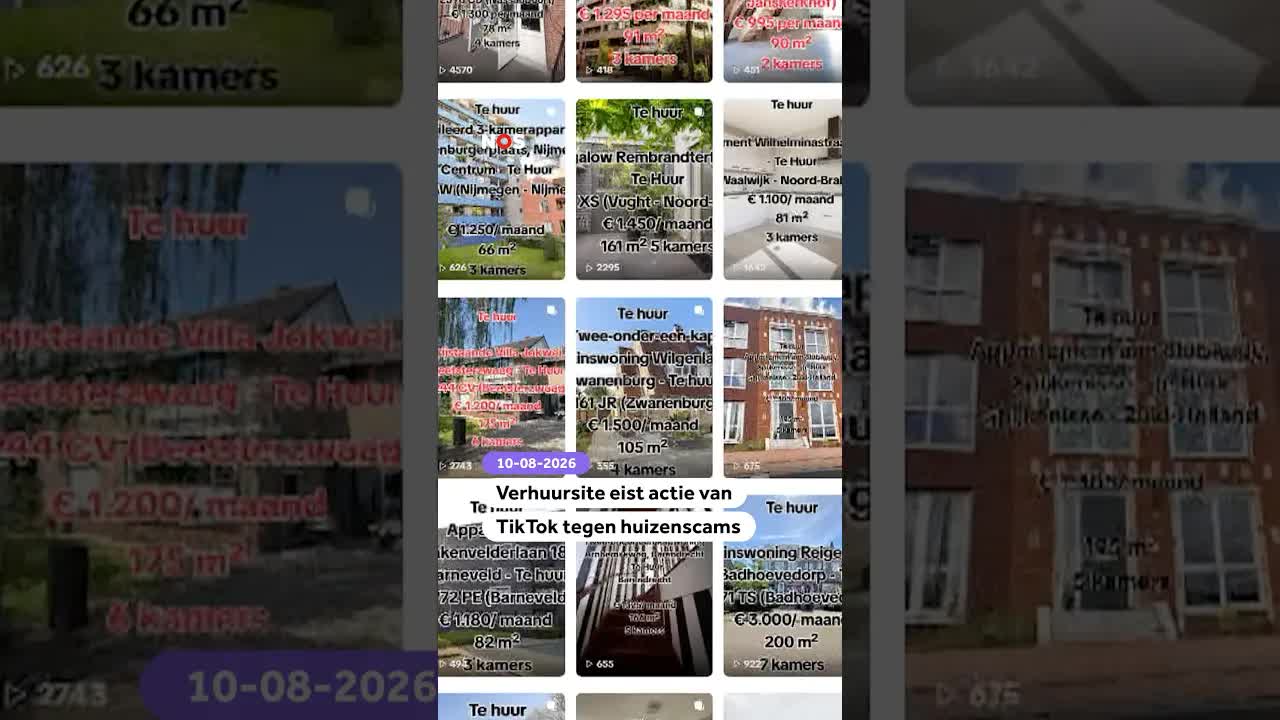 Huizenscams op TikTok: verhuursite eist actie