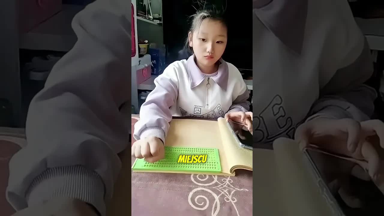 Jak osoby niewidome piszą braille