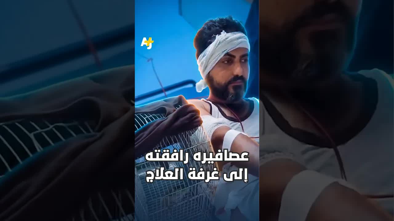 عصافير رافقت فلسطينيًا إلى غرفة العلاج