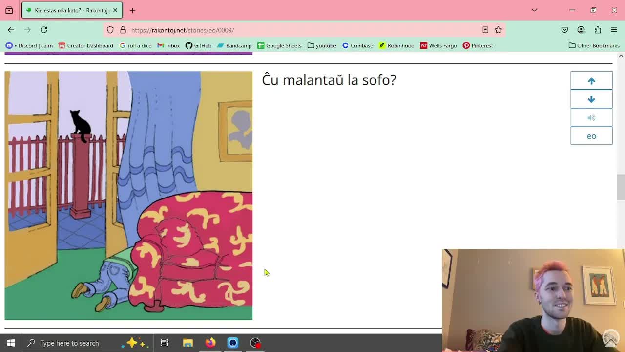 Kie estas mia kato? Rakonto por komencantoj