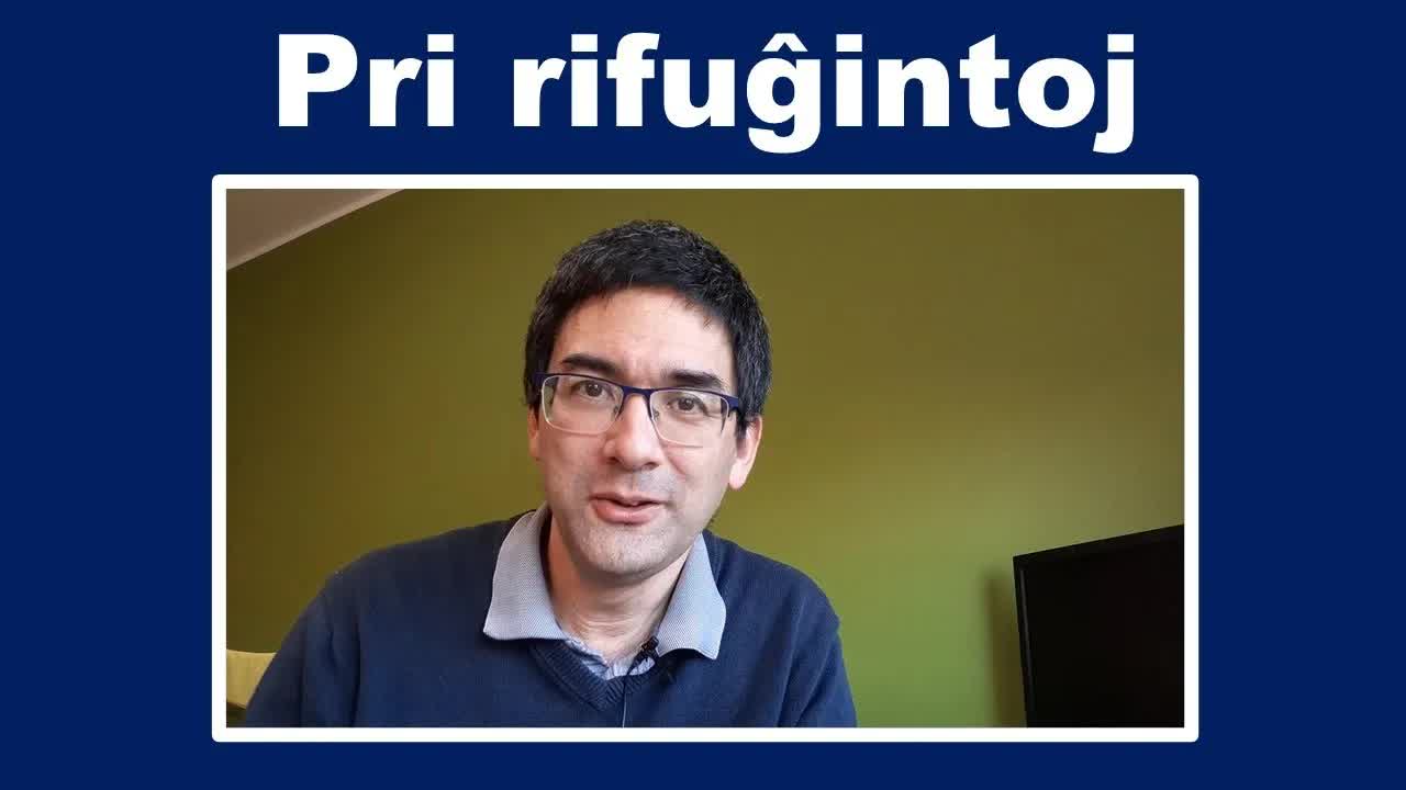 Rifuĝintoj en nia lernejo: Esperanta vlogo