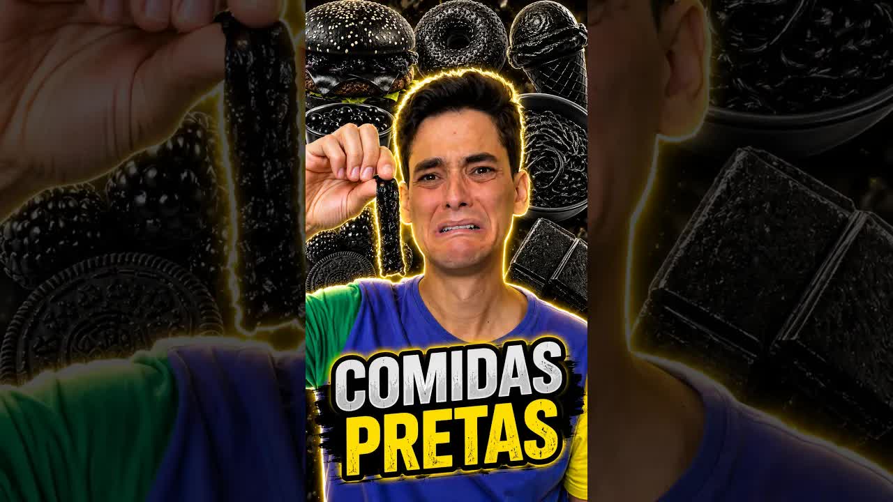 Comendo só comidas da cor preta