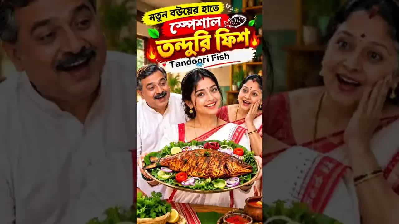নতুন বউয়ের হাতে তৈরি স্পেশাল তন্দুরি মাছ