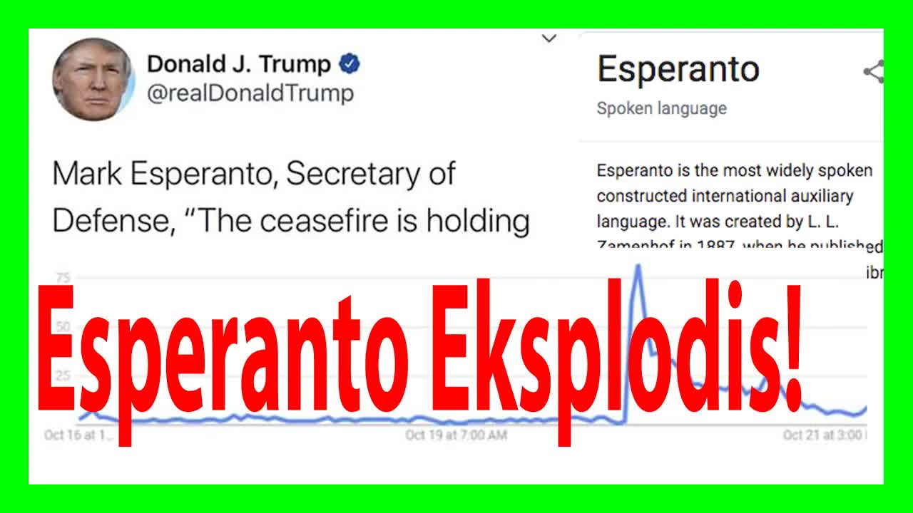Donald Trump kaj la pepon pri Esperanto