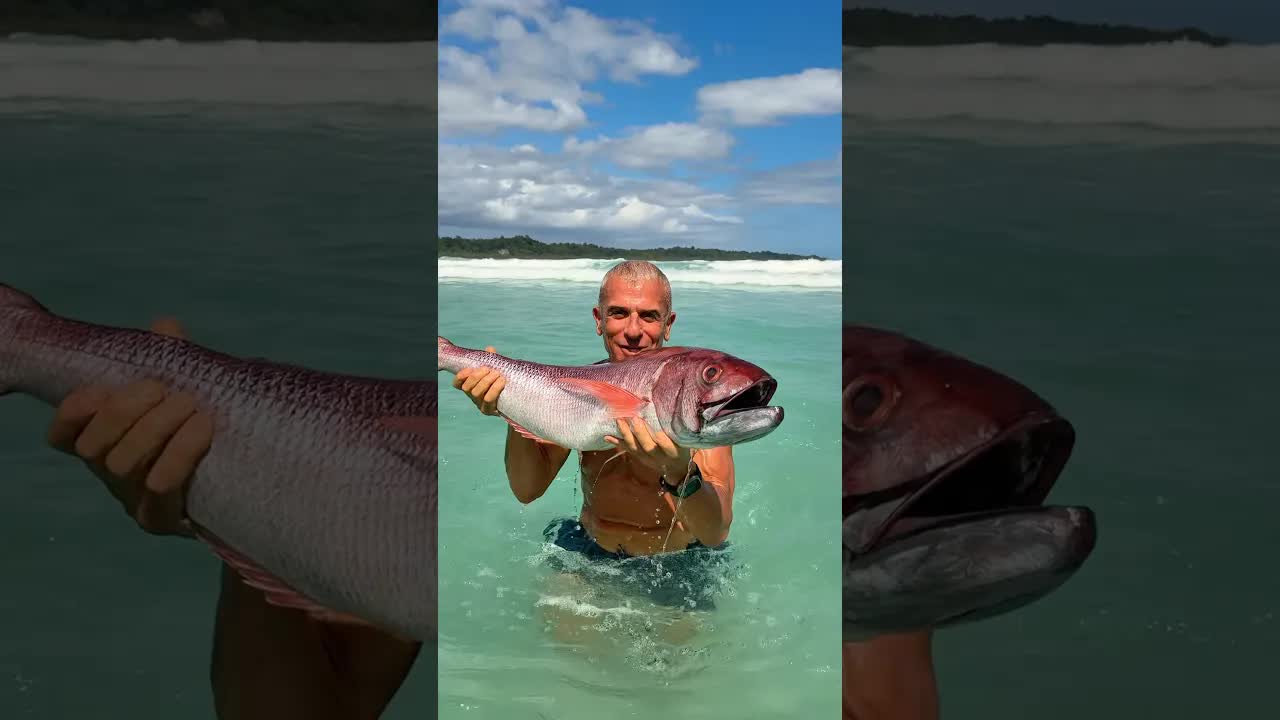 Grigliata di pesce in spiaggia con lemongrass