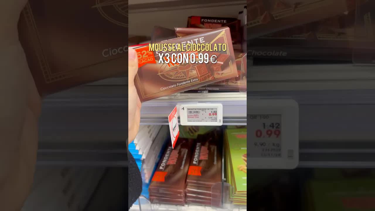 Mousse al cioccolato con due ingredienti