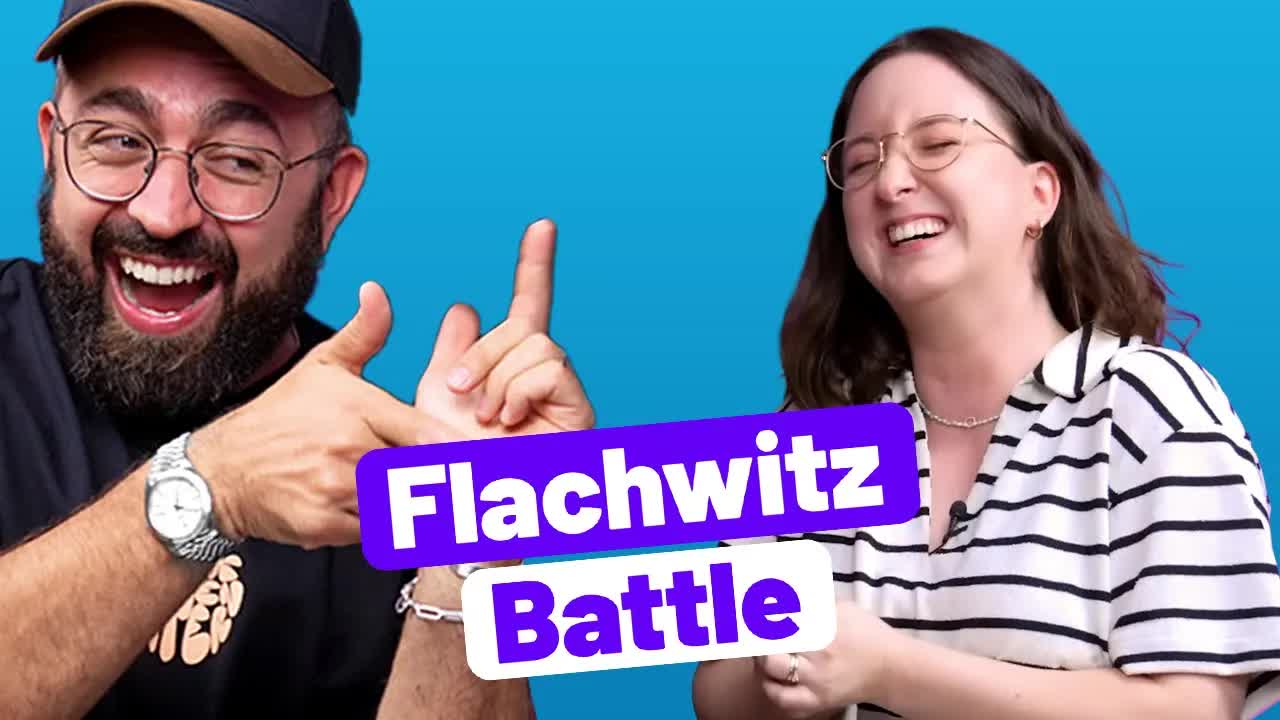 Flachwitz-Battle mit Anna und Julian