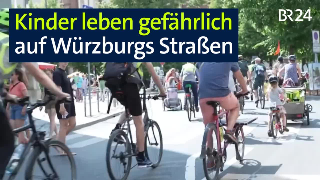 Kinder fordern sicherere Radwege in Würzburg