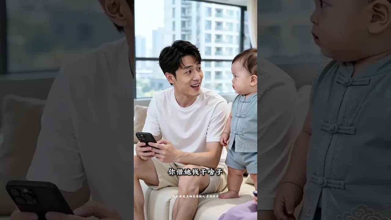孩子质问妈妈借钱不还的搞笑对话