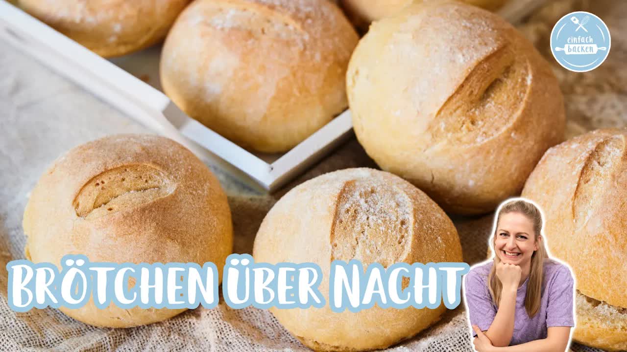 Brötchen über Nacht backen – einfach und knusprig