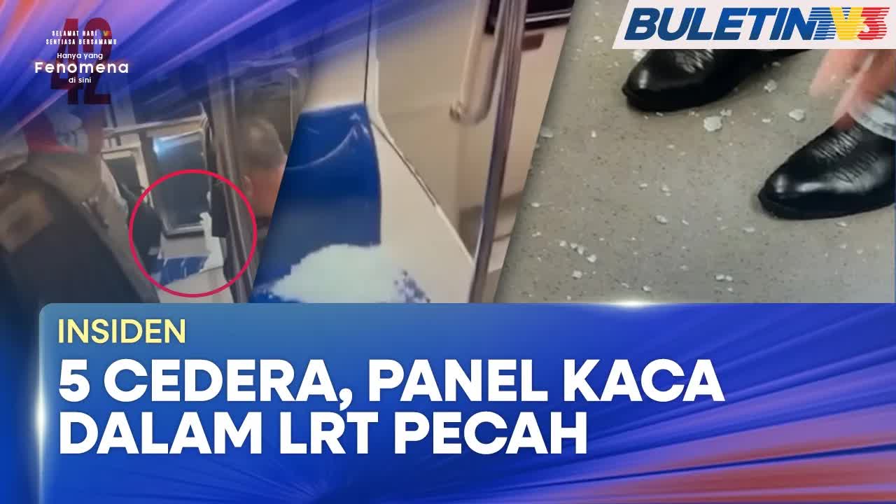 Insiden Panel Kaca LRT Pecah di Kuala Lumpur