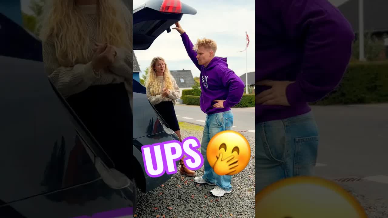 Michael pakker bilen før koncert