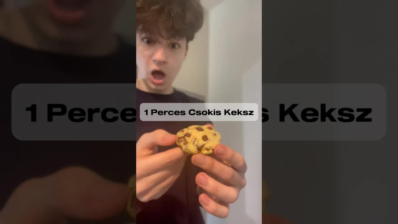 Egypercsokis kex elkészítése mikróban