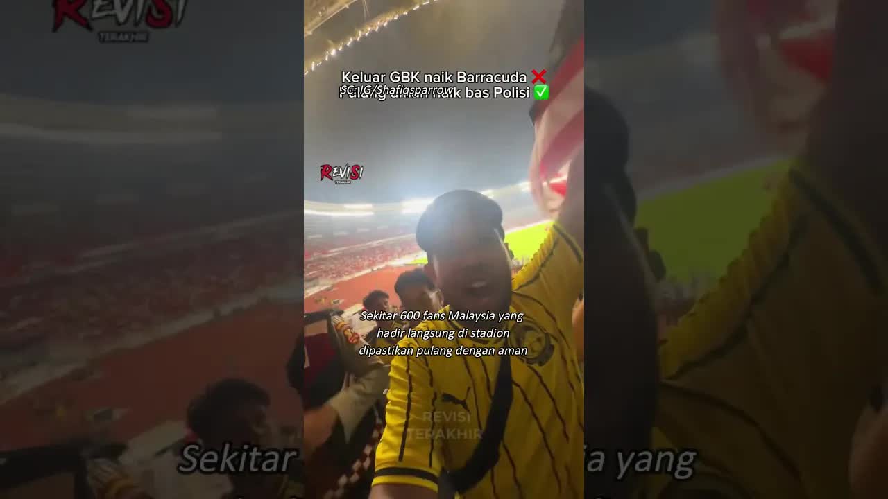 Fans Malaysia Pulang Aman dari GBK