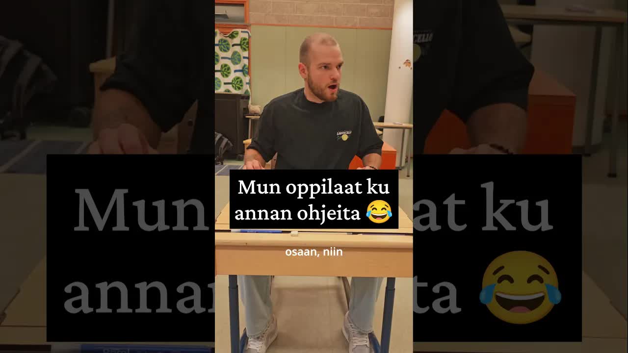 Piirrä ympyrä paperiin: Koulun huumoria