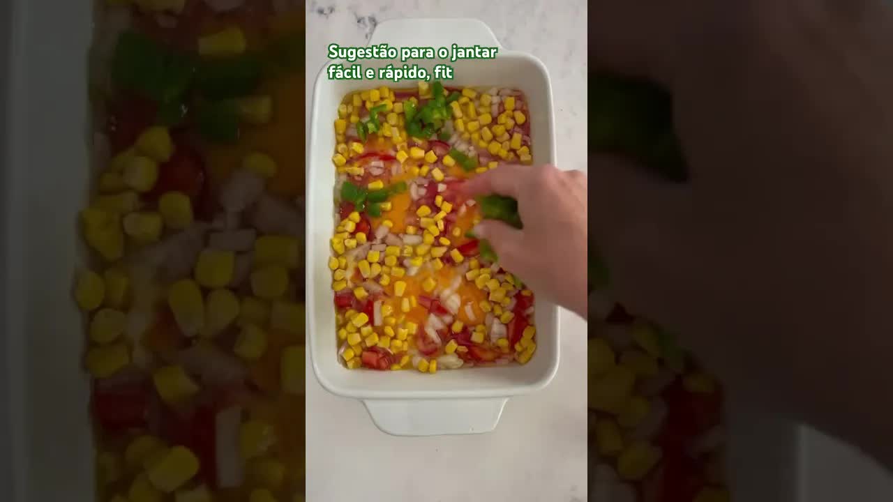 Ovos no forno com legumes fácil