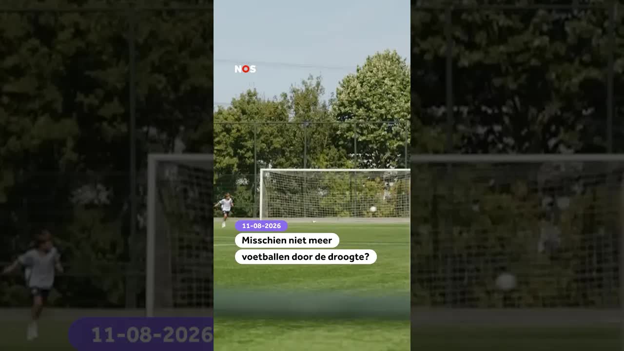 Voetbalvelden dicht door droogte