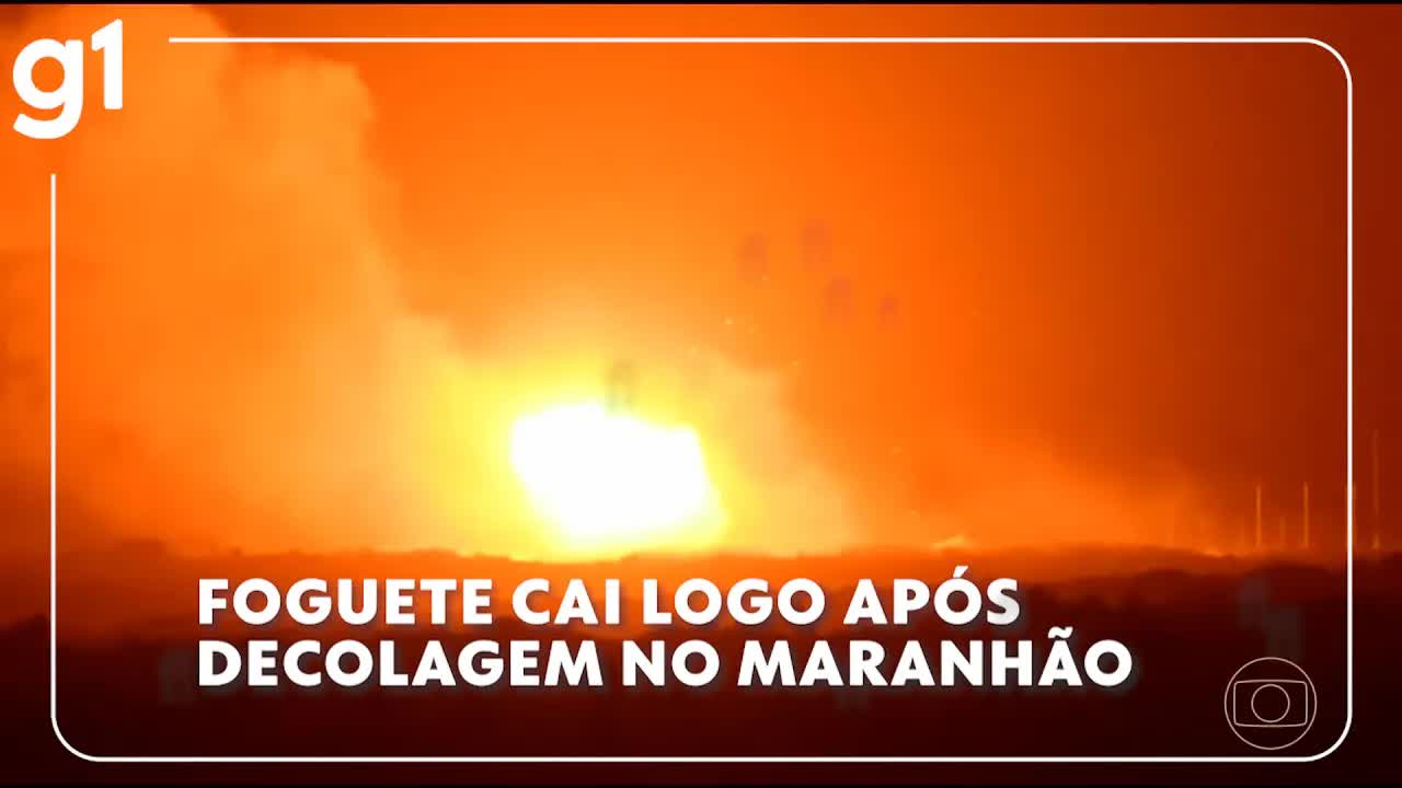 Foguete comercial cai após decolagem no Maranhão