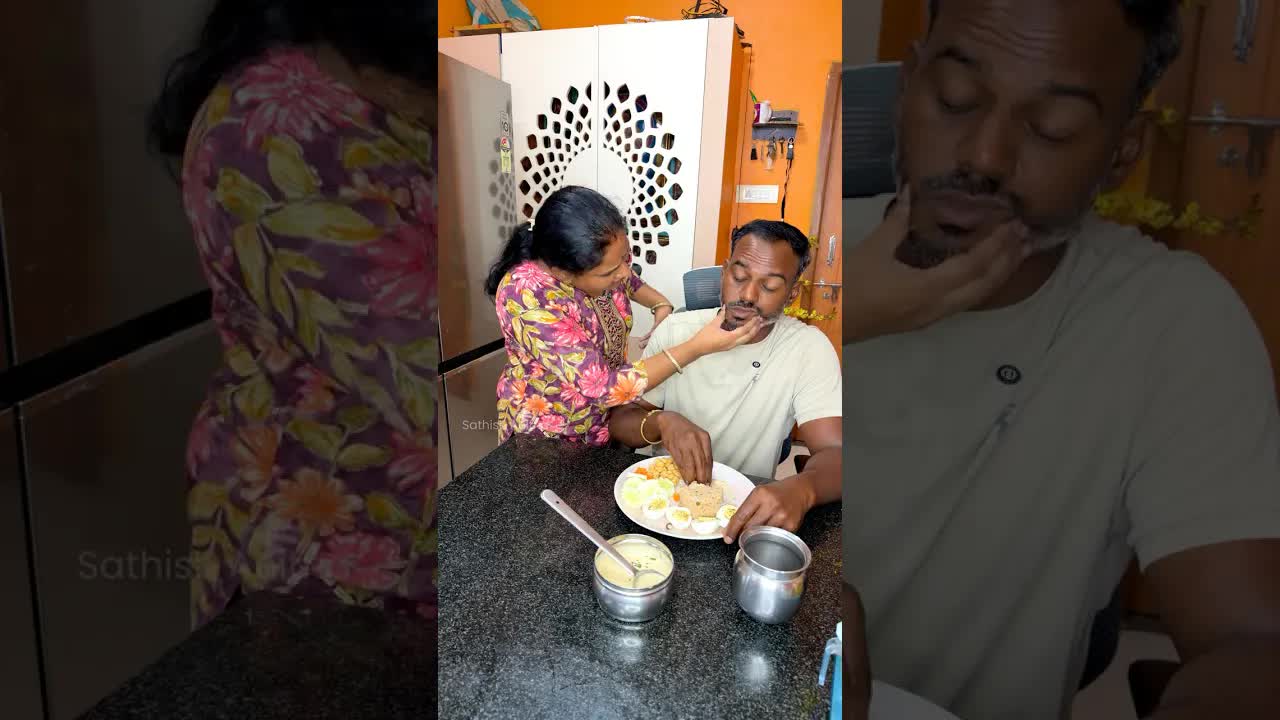 சாப்பாடு ருசியா இருக்குதா என்று கேட்டால்