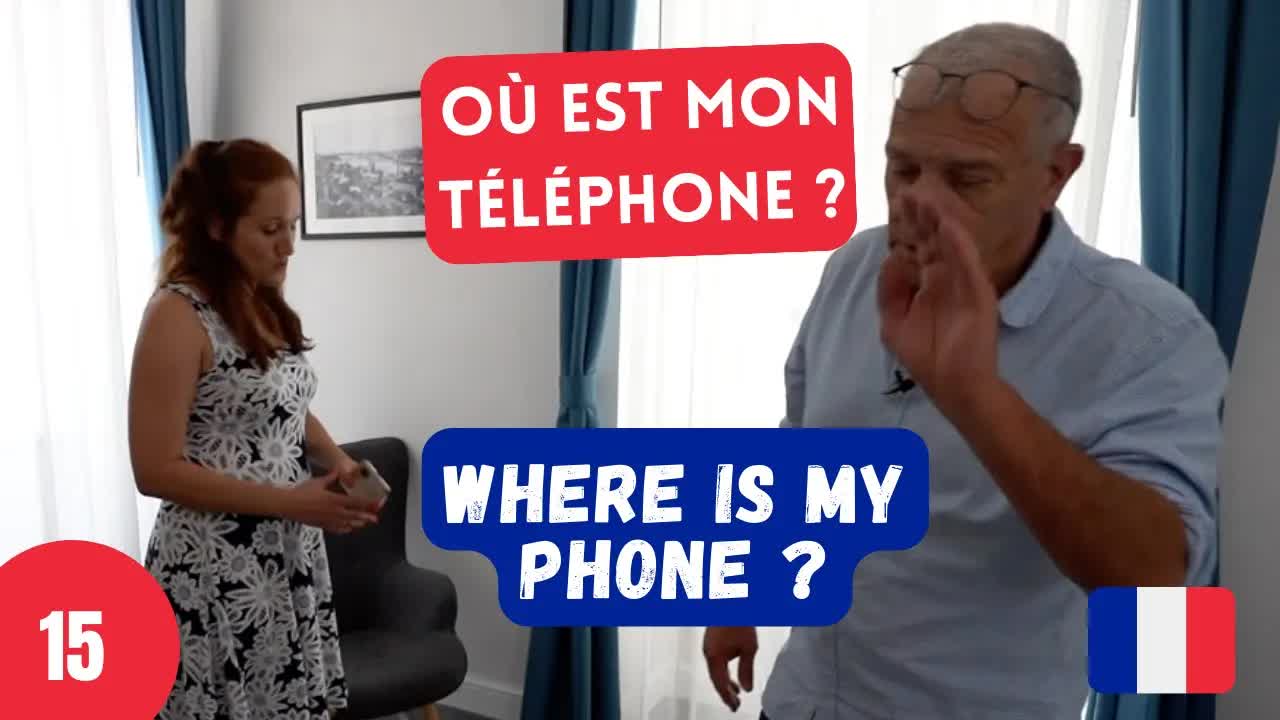 Chercher son téléphone dans le salon