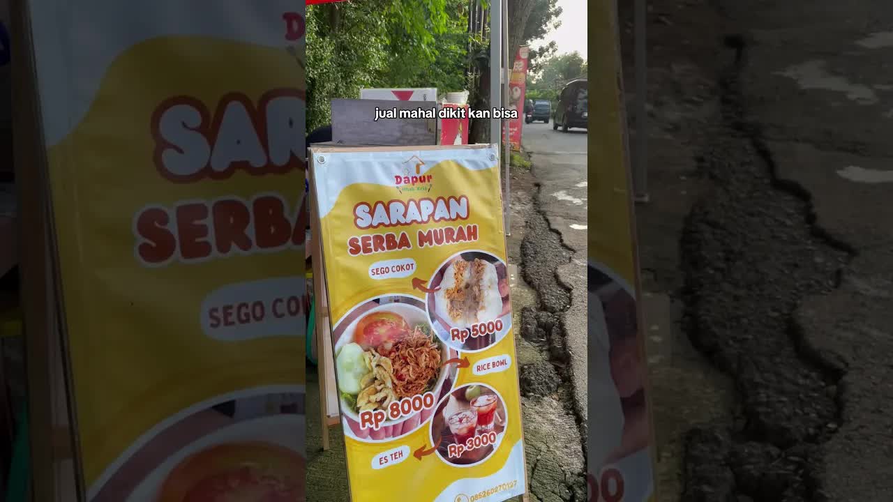 Sarapan murah cuma 5000an di warung mbak Kris