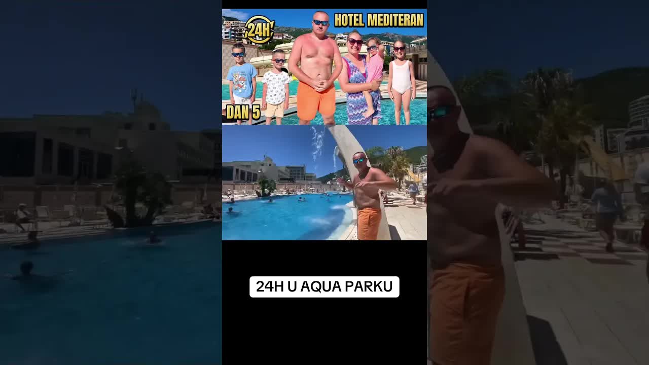 Snimamo u akvaparku dok Anđela ulazi u bazen