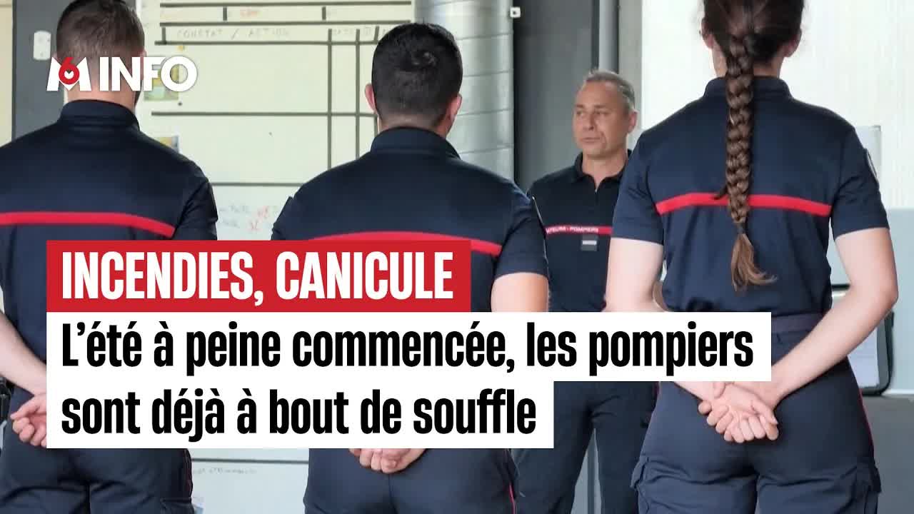 Pompiers surmenés par les feux et la canicule