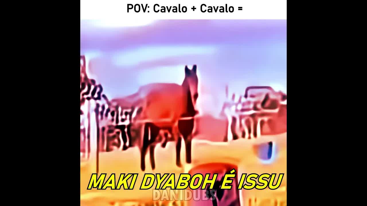 Cavalos confusos em uma aventura