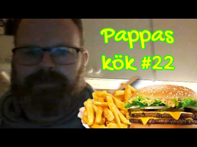 Pappas kök: Burgare och våffelpommes